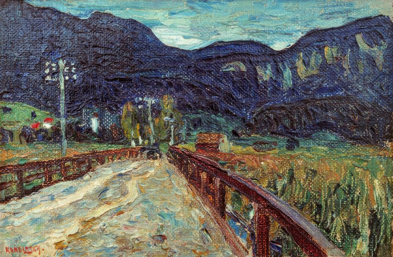 Kochel – Die Brücke tekijältä Wassily Kandinsky