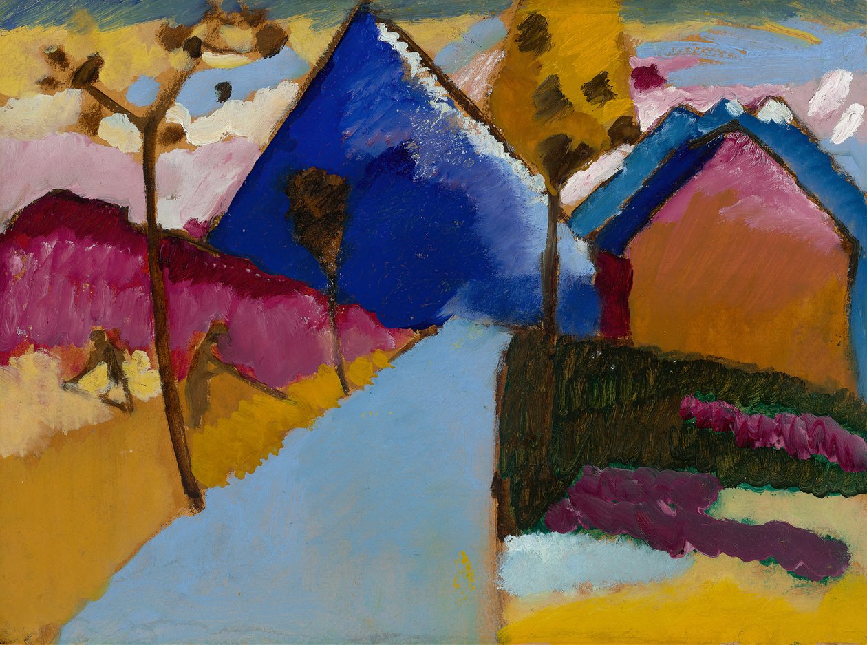 Kochel, Straight Street, 1909. tekijältä Wassily Kandinsky