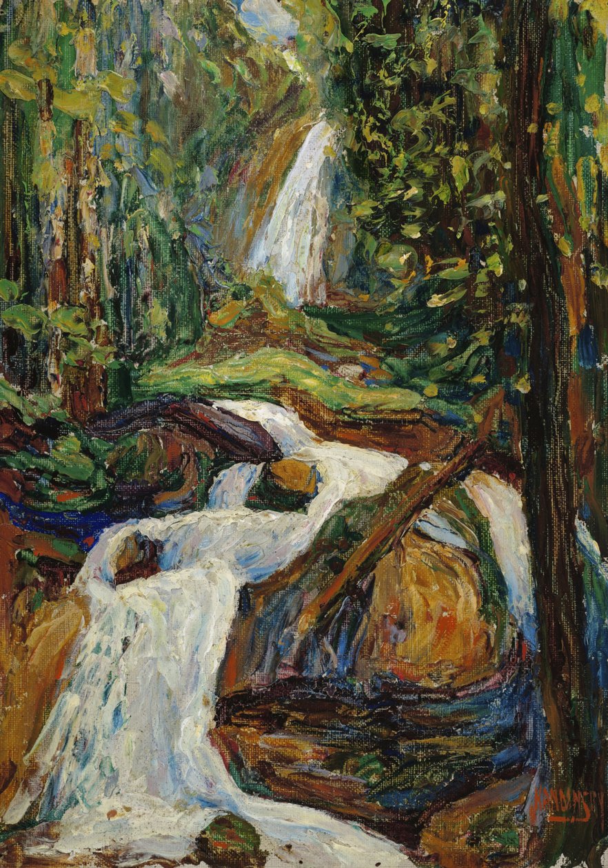 Kochel - Vesiputous I tekijältä Wassily Kandinsky