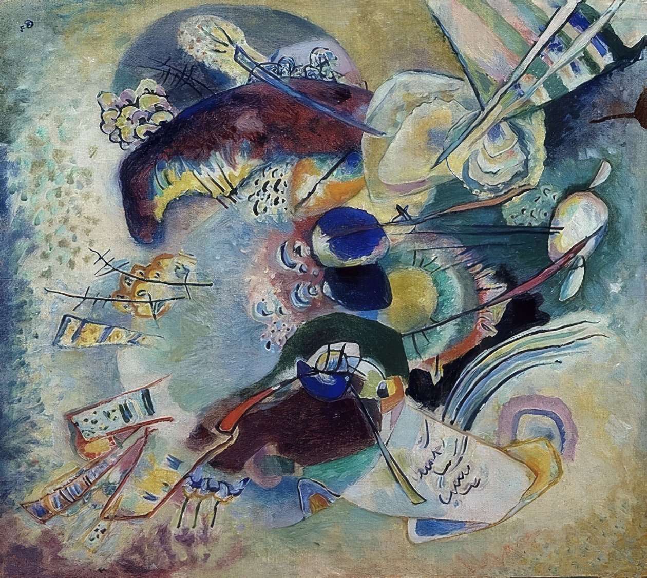 Sävellys. 1916 tekijältä Wassily Kandinsky
