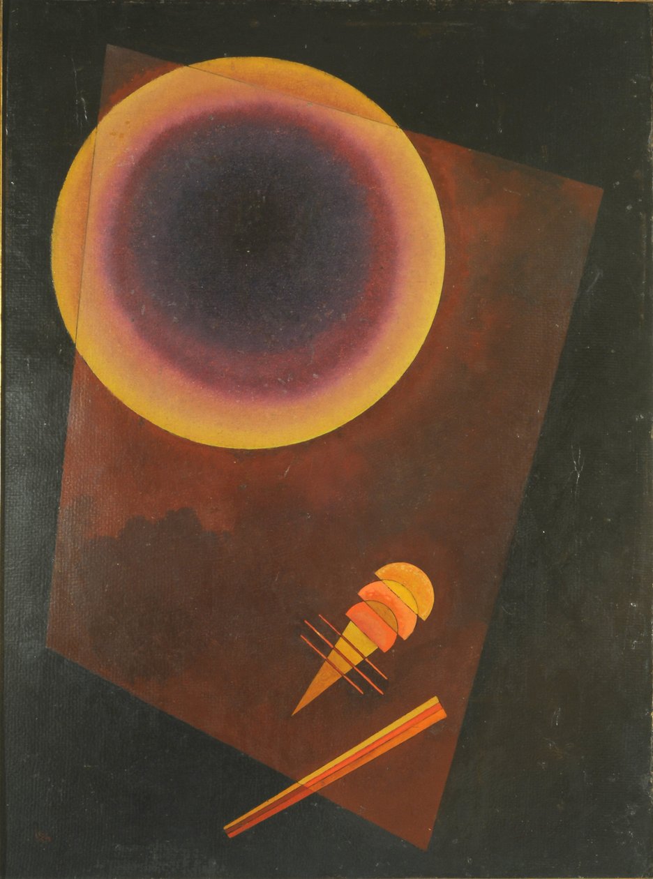 Circle, ympyrä ruskealla tekijältä Wassily Kandinsky