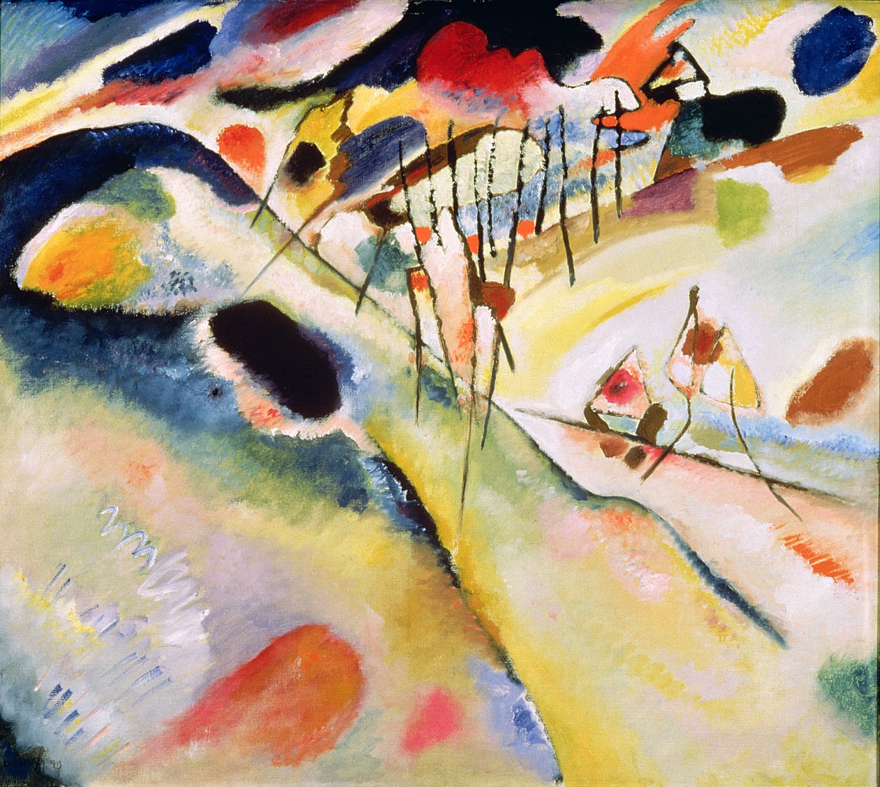 Maisema tekijältä Wassily Kandinsky