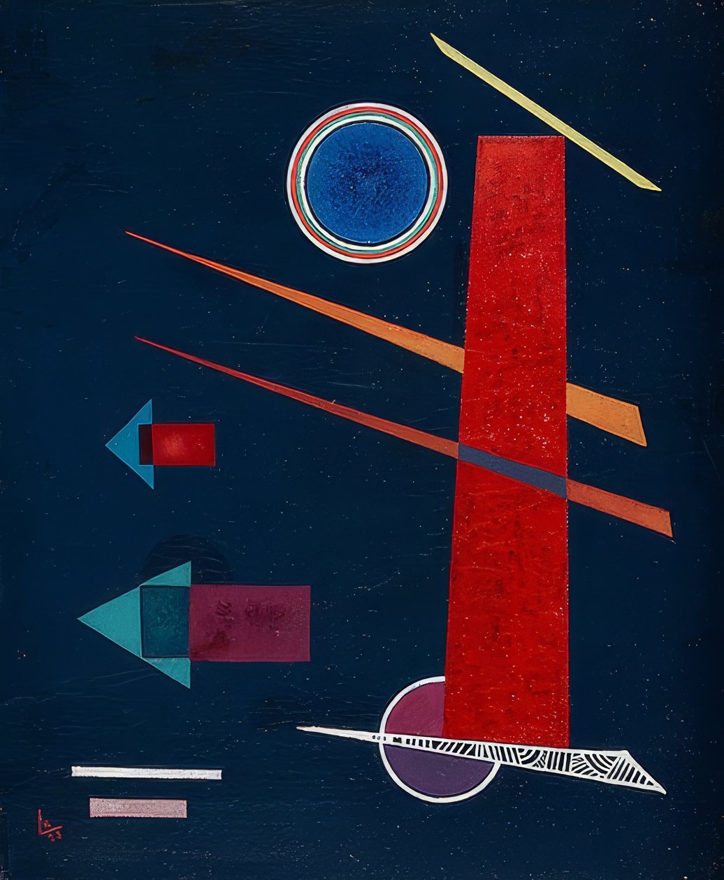 Voimakas punainen 1928 tekijältä Wassily Kandinsky
