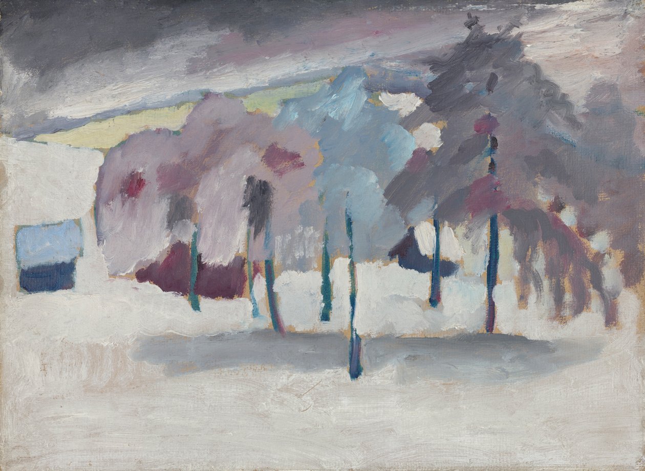 Murnau - puita lumessa tekijältä Wassily Kandinsky