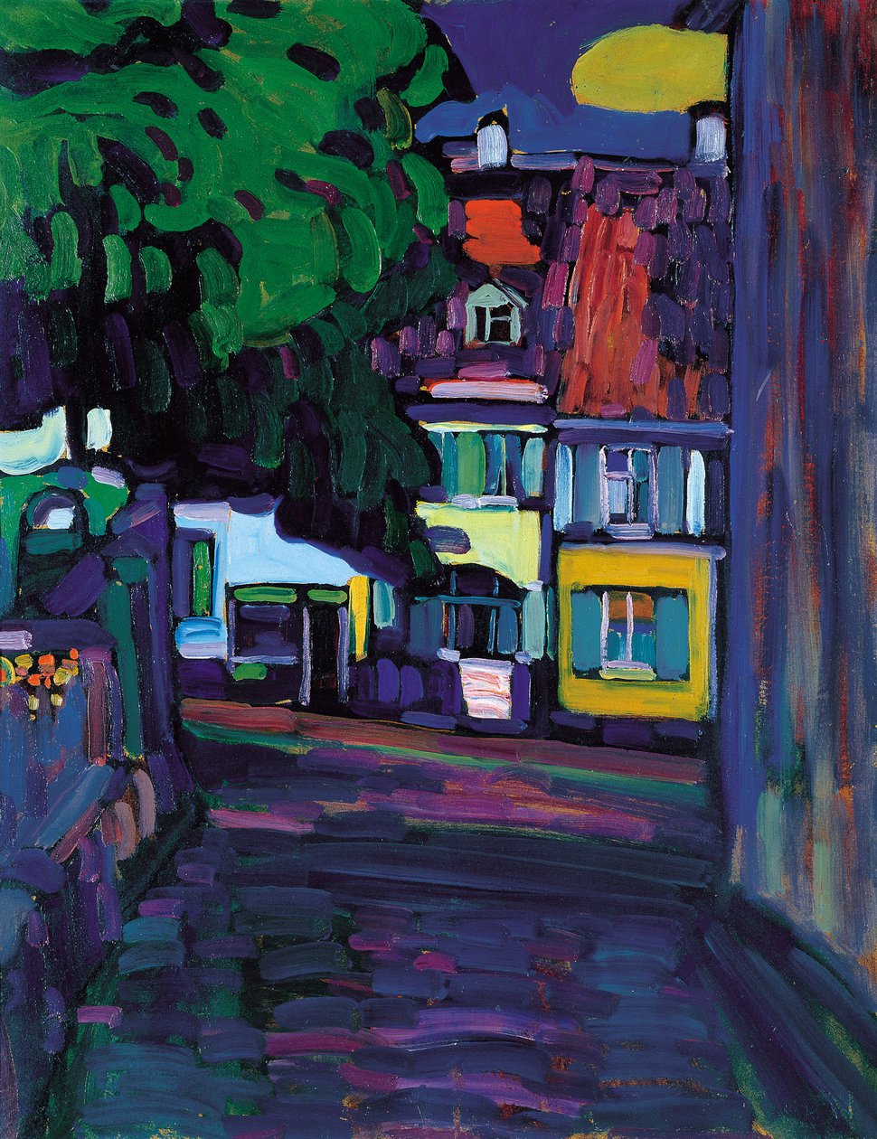 Murnau, Talot Obermarktissa, 1908 tekijältä Wassily Kandinsky