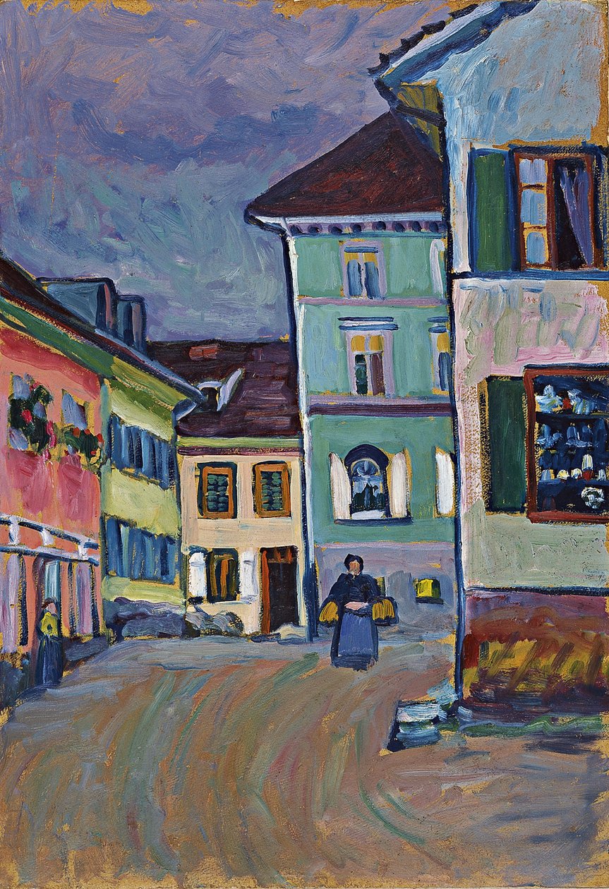 Murnau. Johannisstrasse, 1908 tekijältä Wassily Kandinsky