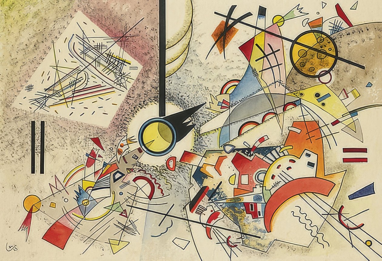 Nimetön. 1923 tekijältä Wassily Kandinsky