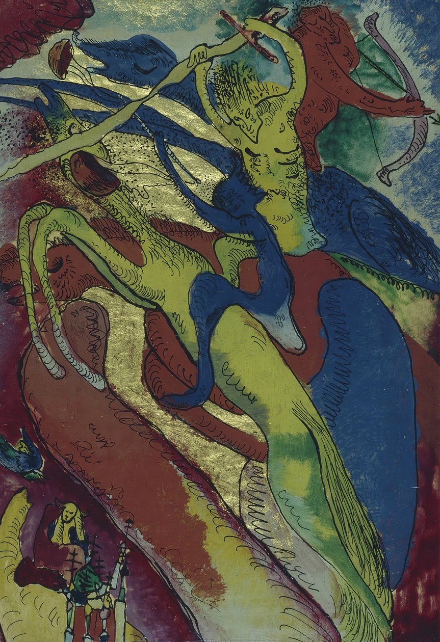 Riders of the Apocalypse I, 1911. tekijältä Wassily Kandinsky