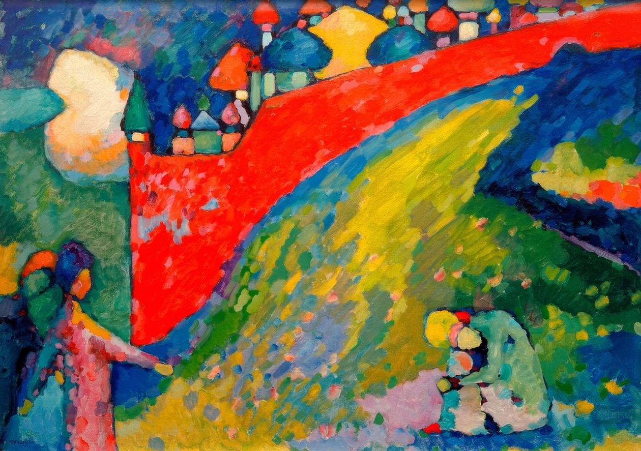 Rote Mauer (Kuppeln) tekijältä Wassily Kandinsky