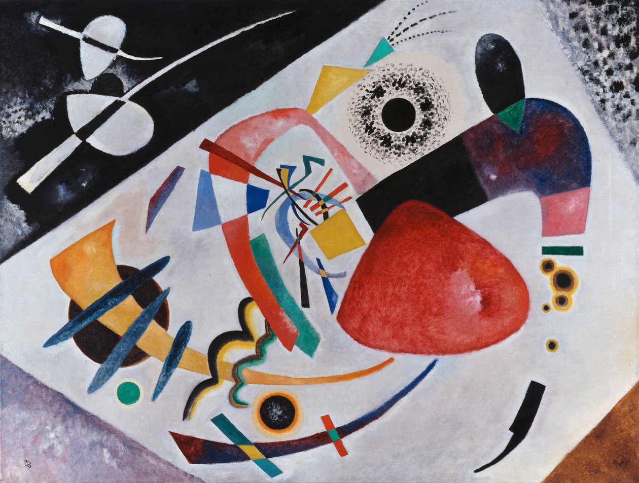 Punainen täplä II tekijältä Wassily Kandinsky