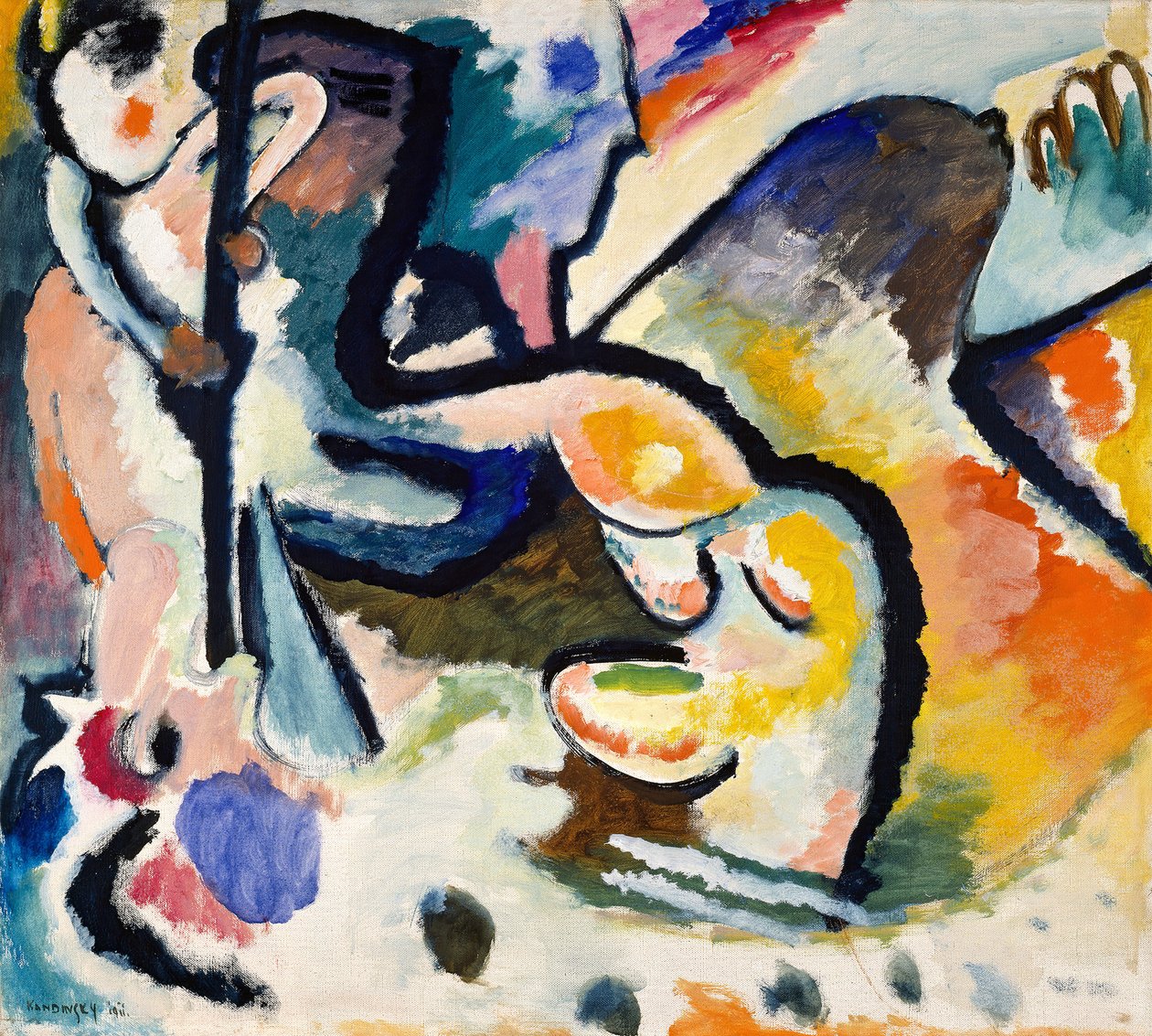 Pyhä Yrjö III, 1911. tekijältä Wassily Kandinsky