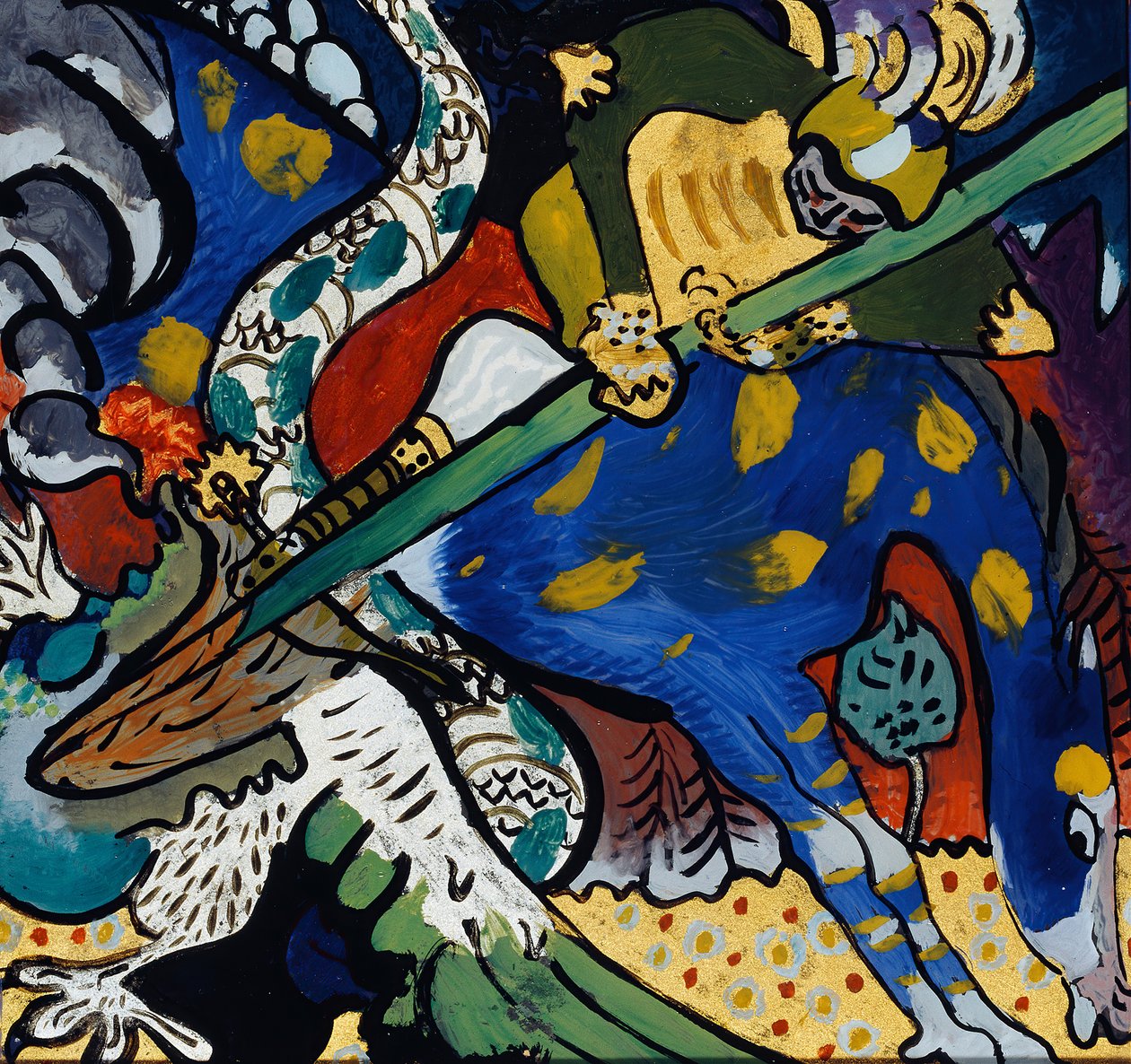 Pyhä Yrjö I, 1911. tekijältä Wassily Kandinsky