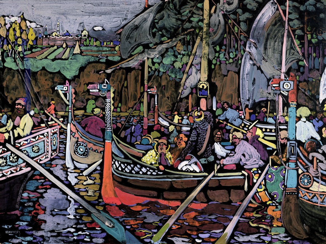 Volgan laulu, 1906 tekijältä Wassily Kandinsky