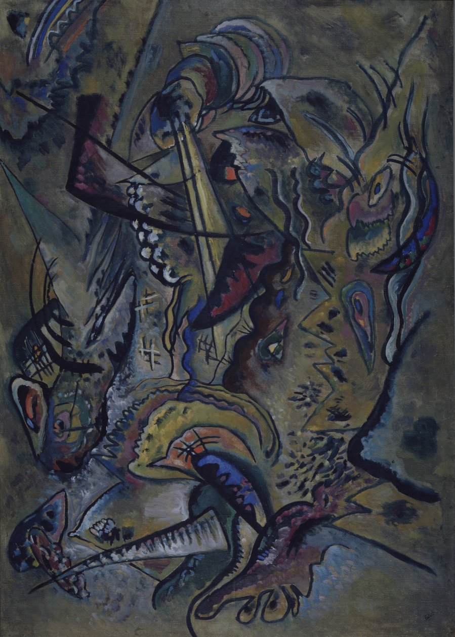 Etelä, 1917 tekijältä Wassily Kandinsky