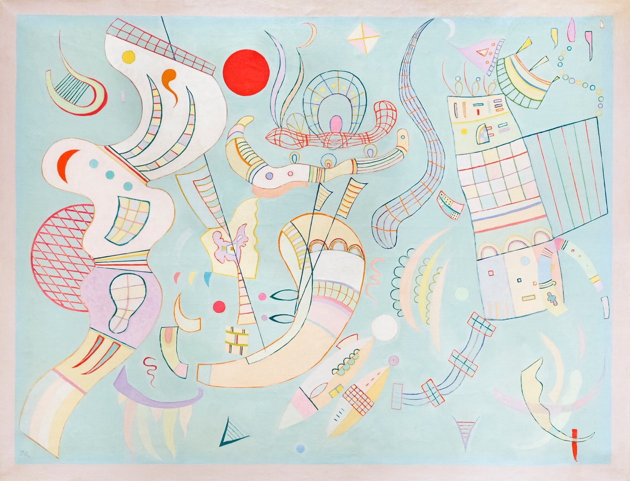 Selkeät jännitteet tekijältä Wassily Kandinsky