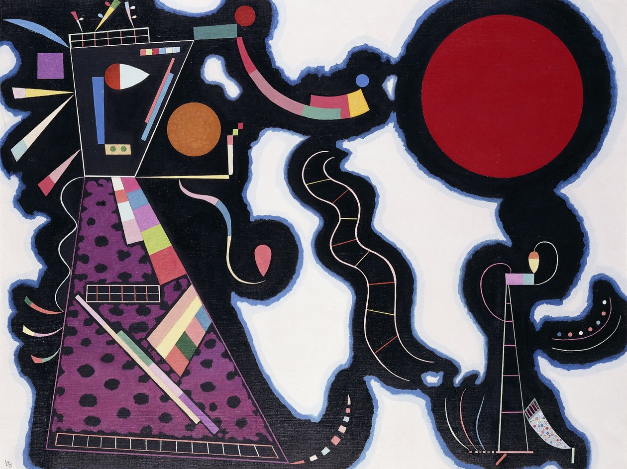 Punainen ympyrä; Der Rote Kreis tekijältä Wassily Kandinsky