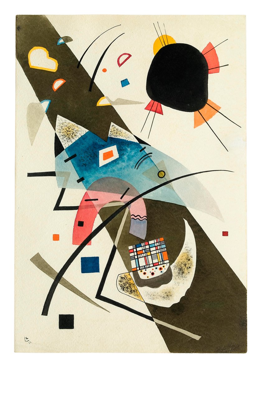 Kaksi mustaa täplää tekijältä Wassily Kandinsky