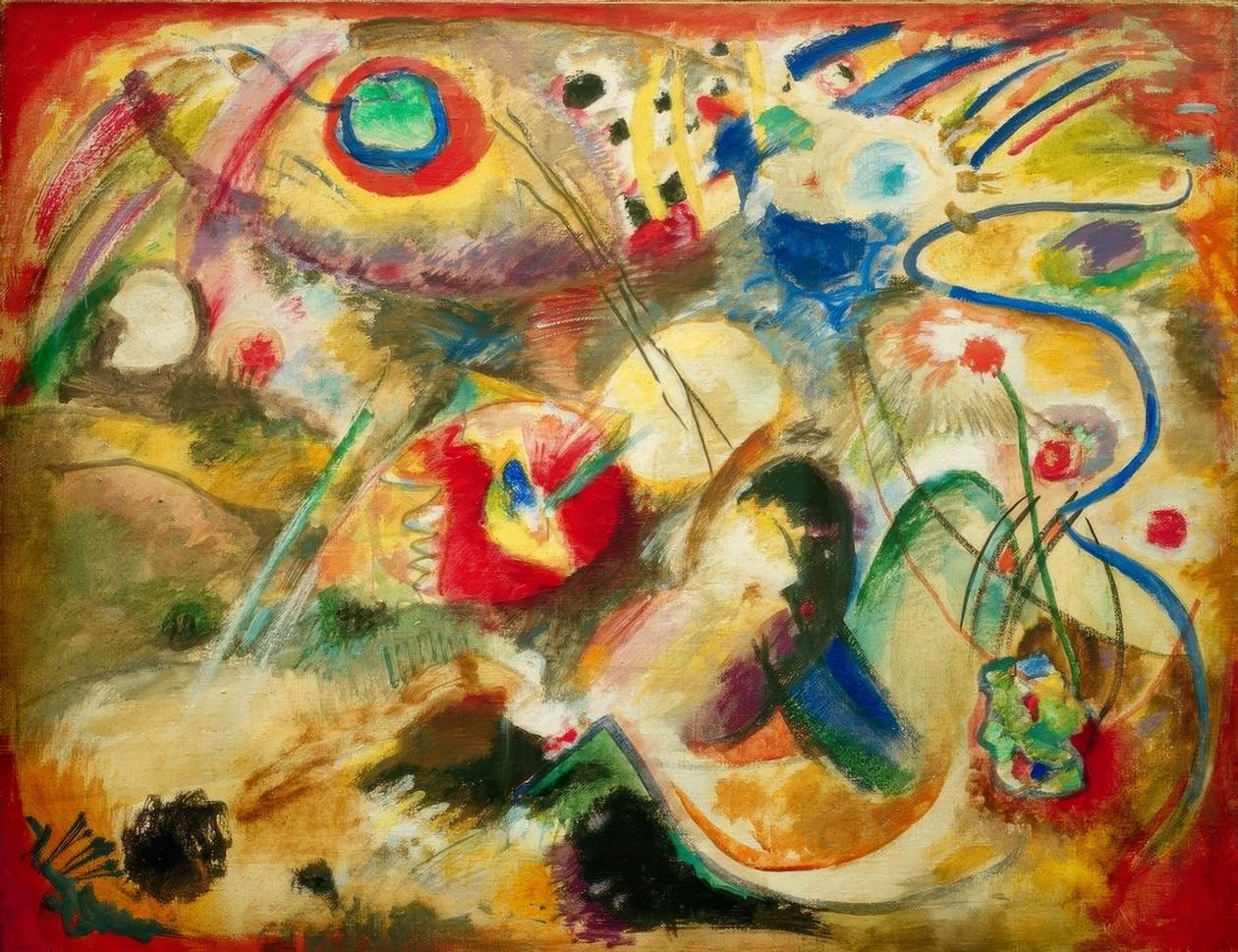 Unbenanntes Bild (Sintflut) tekijältä Wassily Kandinsky