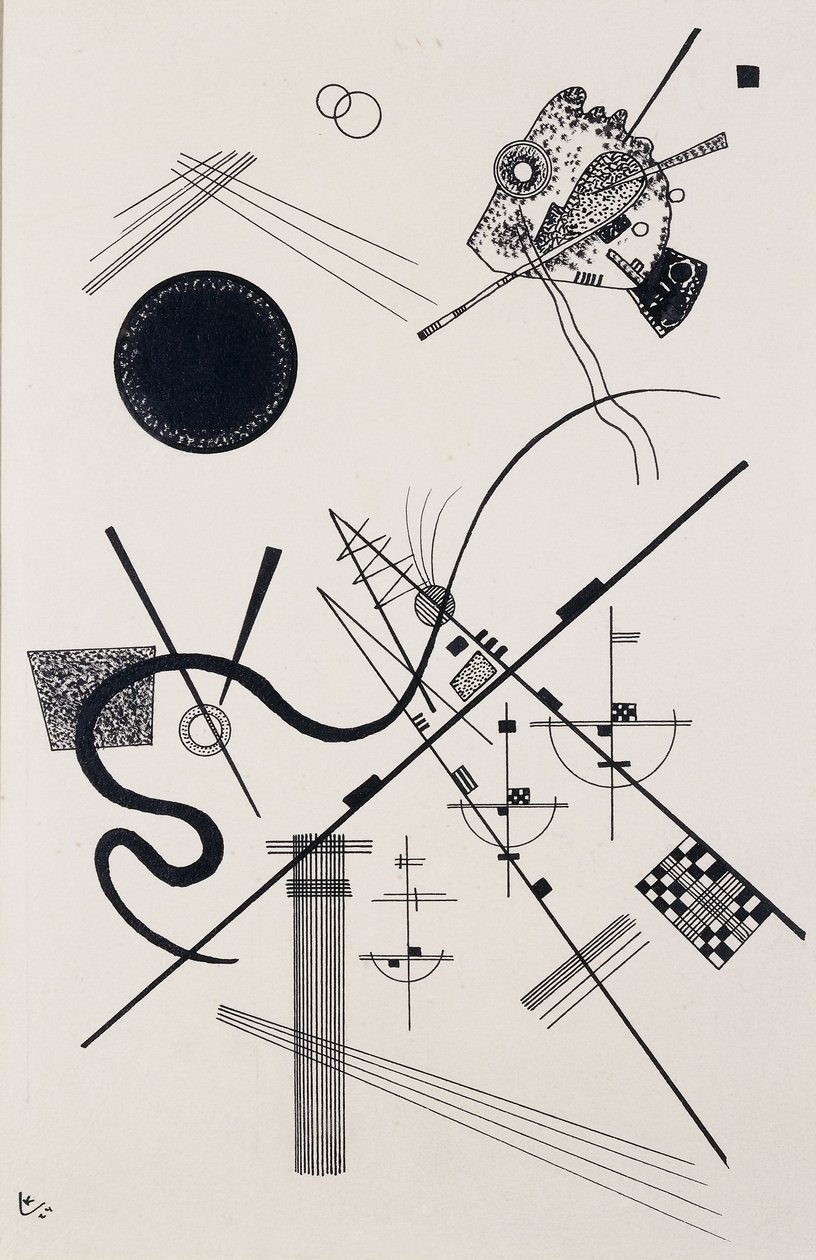 Nimetön (piirustus 4); Nimetön (Dessin 4) tekijältä Wassily Kandinsky