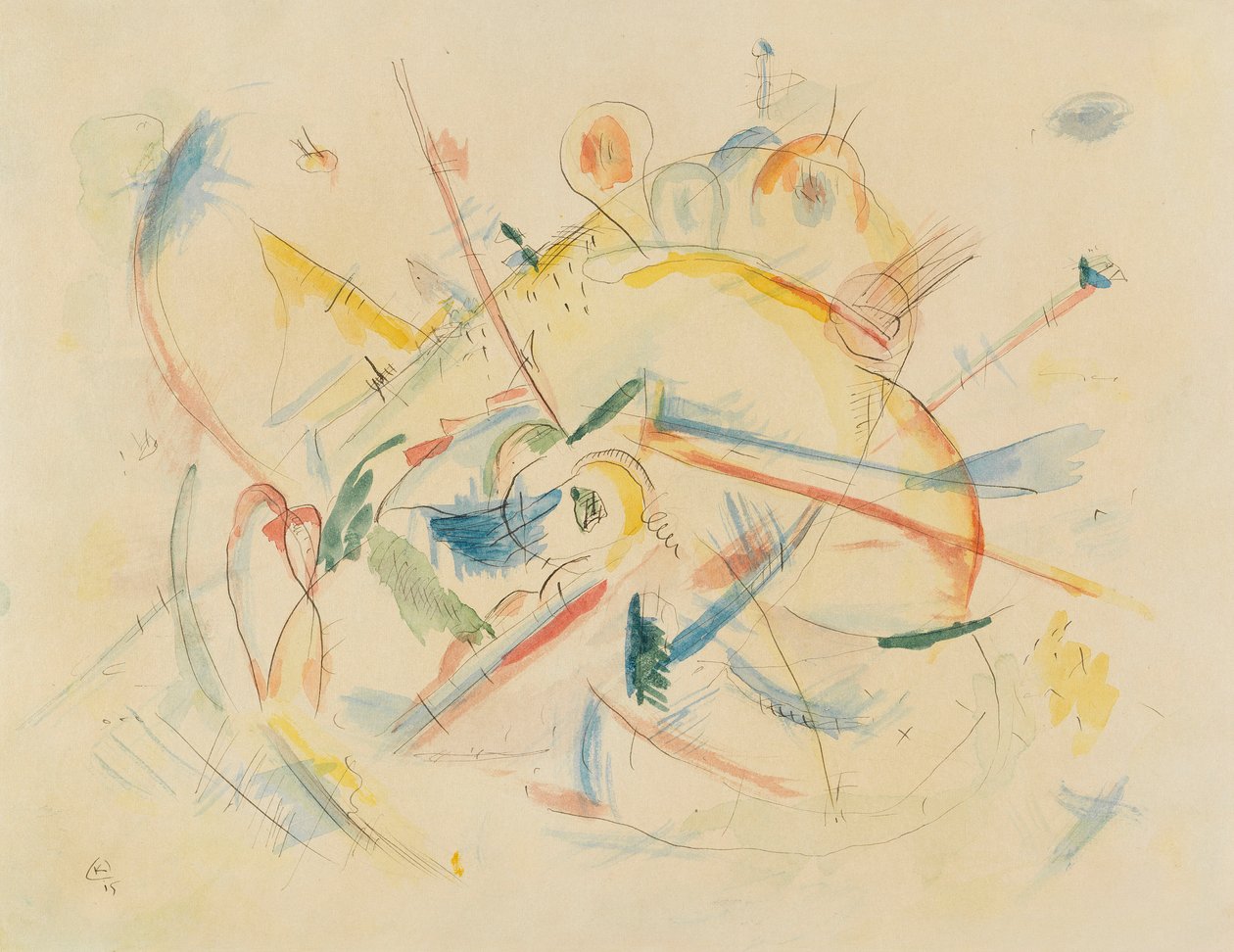 Nimetön, 1915. tekijältä Wassily Kandinsky