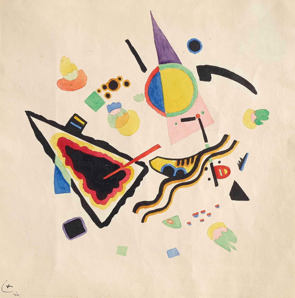 Nimetön, 1921. tekijältä Wassily Kandinsky