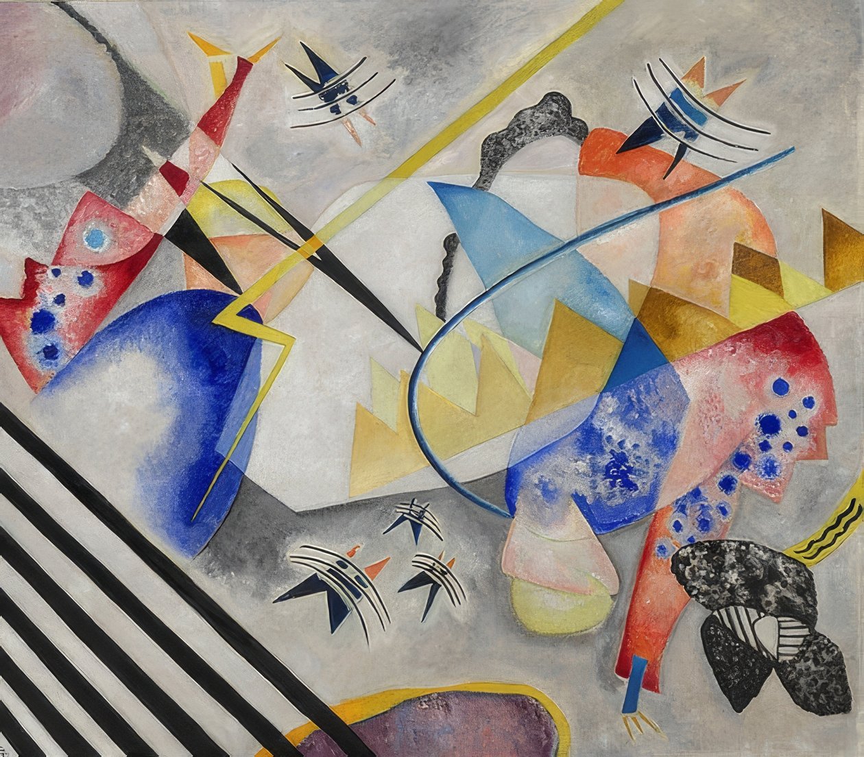 Valkoinen keskusta. 1921 tekijältä Wassily Kandinsky