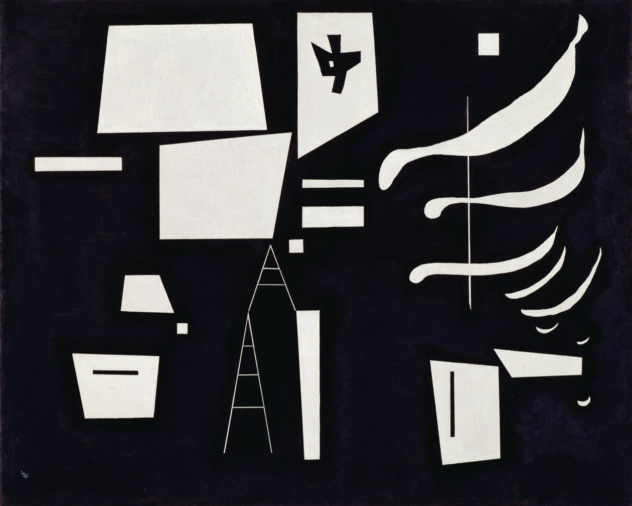 Valkoinen - Pehmeä ja kova maaliskuu tekijältä Wassily Kandinsky