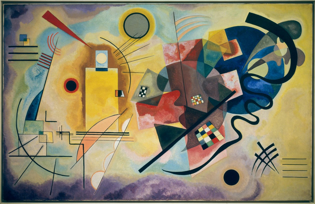 Keltainen-punainen-sininen tekijältä Wassily Kandinsky