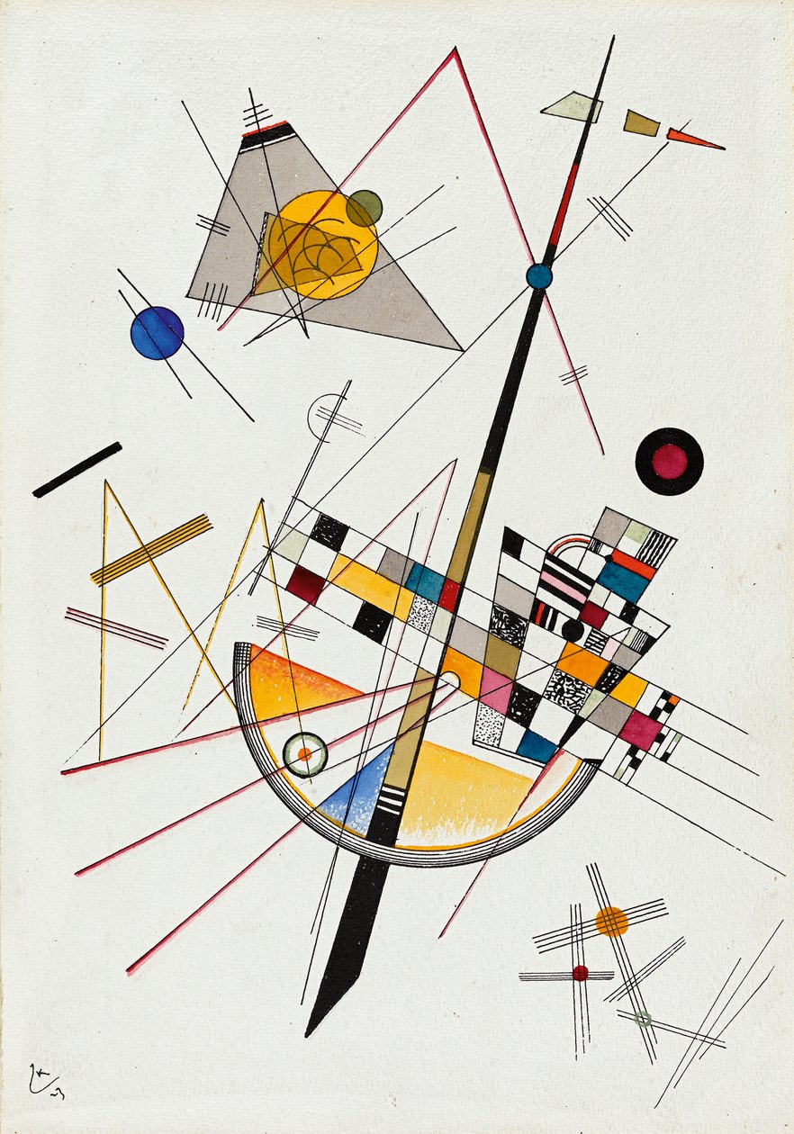 Herkkä jännitys Herkkä jännitys No. 85, 1923. tekijältä Wassily Kandinsky