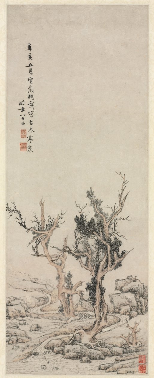 Talvisen puron vanhat puut, 1551. tekijältä Wen Zhengming