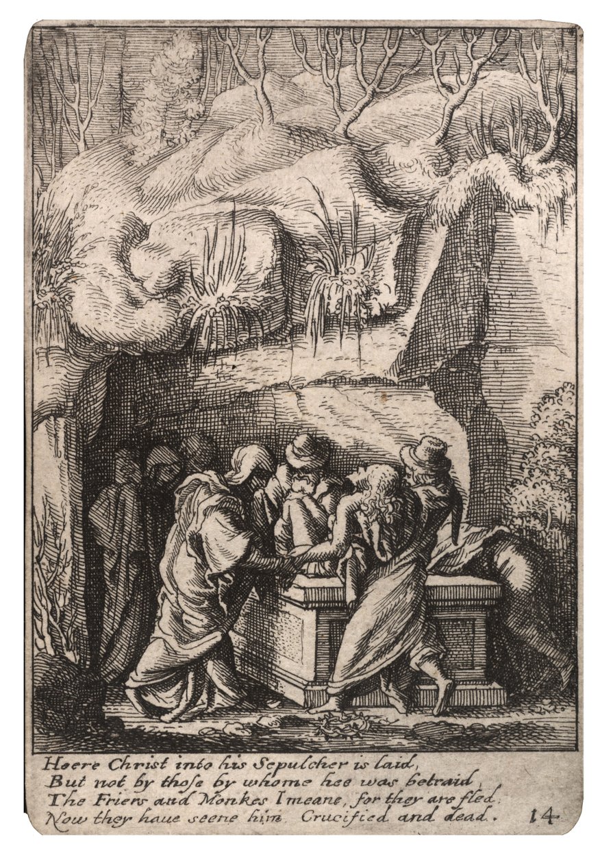 Entombment tekijältä Wenceslaus Hollar