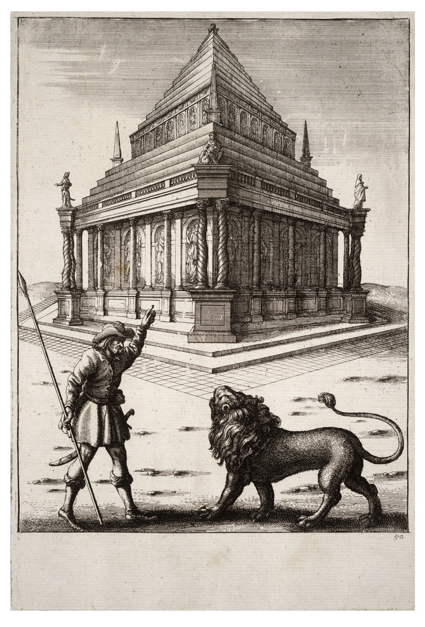Leijona ja metsuri tekijältä Wenceslaus Hollar