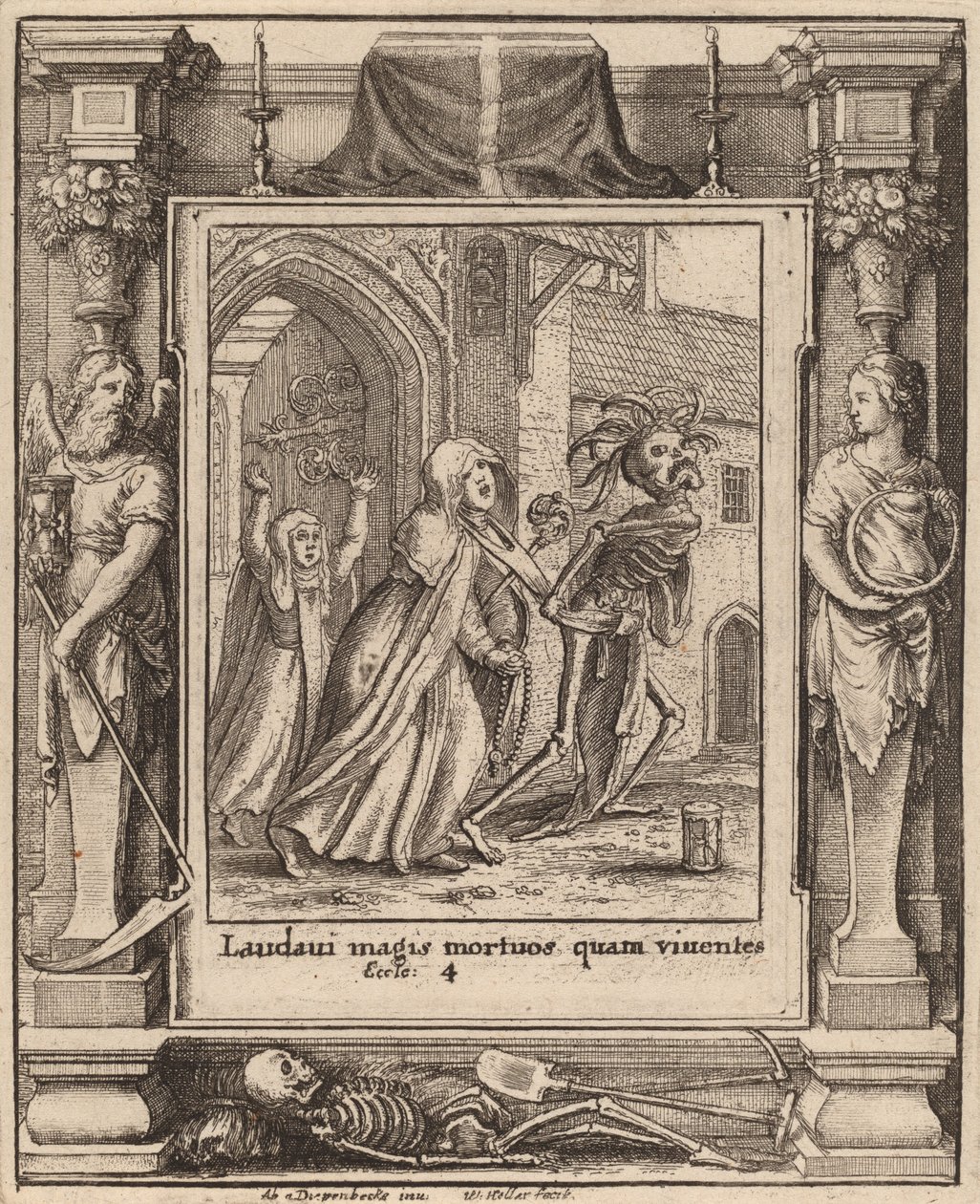 Abtess, 1651. tekijältä Wenceslaus Hollar