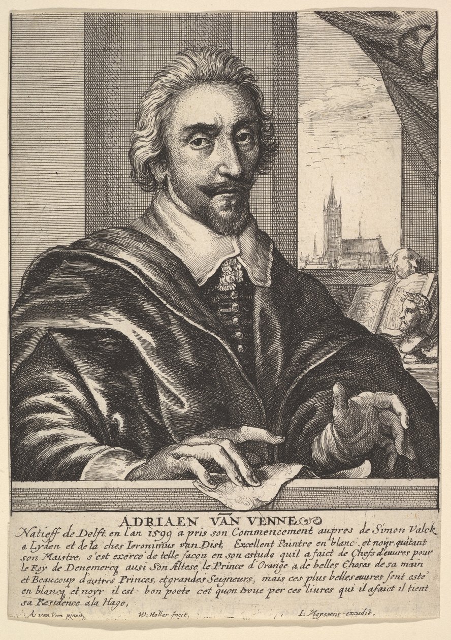 Adrian van de Venne, 1649. tekijältä Wenceslaus Hollar