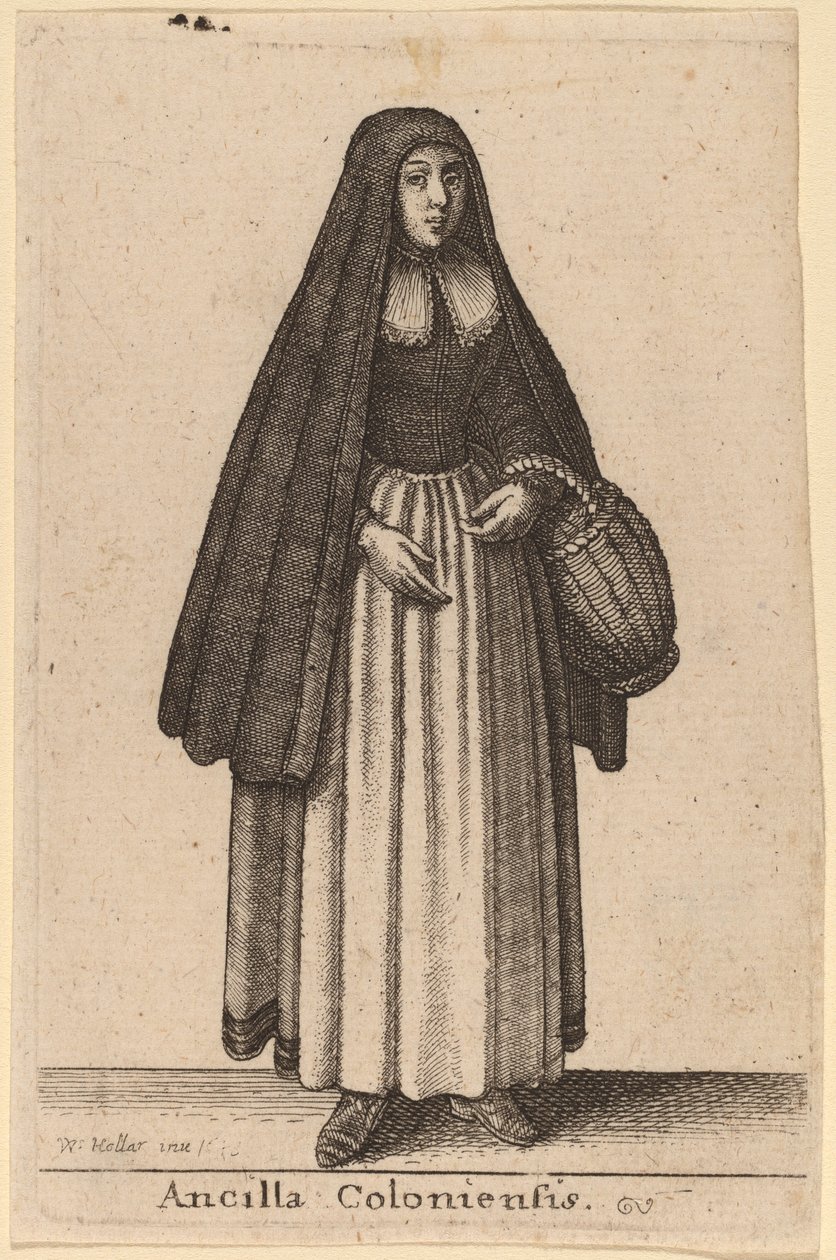 Kölnin piika tekijältä Wenceslaus Hollar