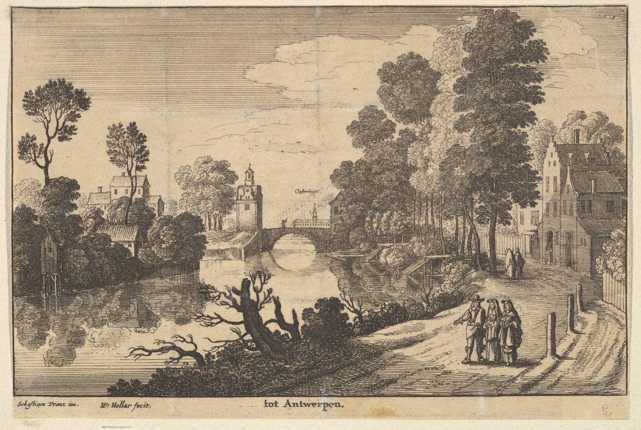 Antwerpen, 1625-1677. tekijältä Wenceslaus Hollar