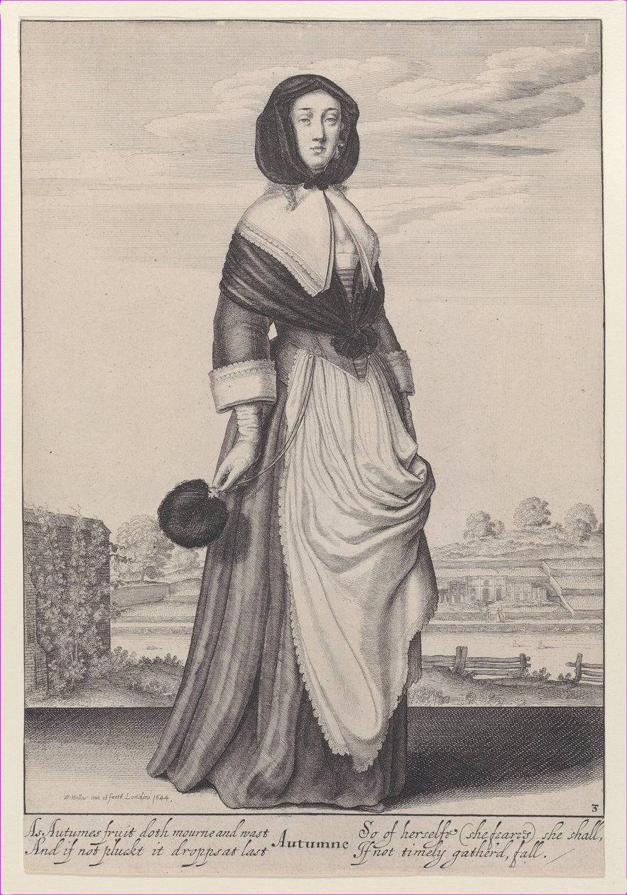 Syksy, Vuodenajat, 1643-44, 1643-44. tekijältä Wenceslaus Hollar