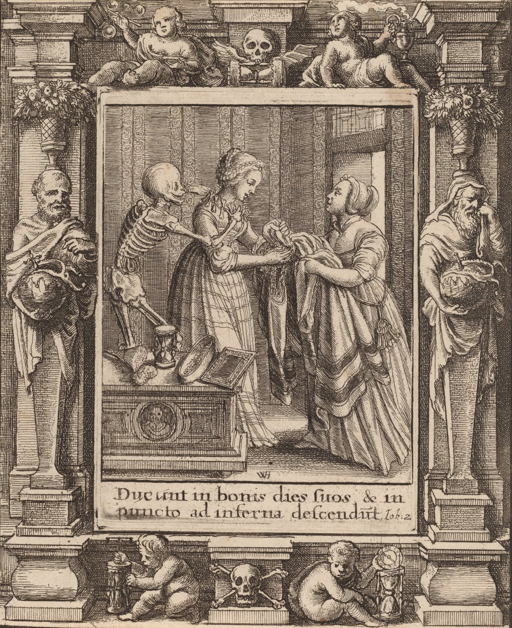 Morsian, 1651. tekijältä Wenceslaus Hollar