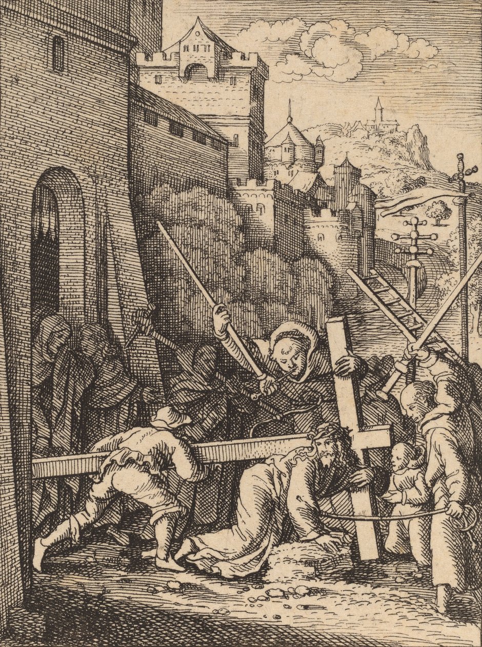 Ristin kantaminen. tekijältä Wenceslaus Hollar