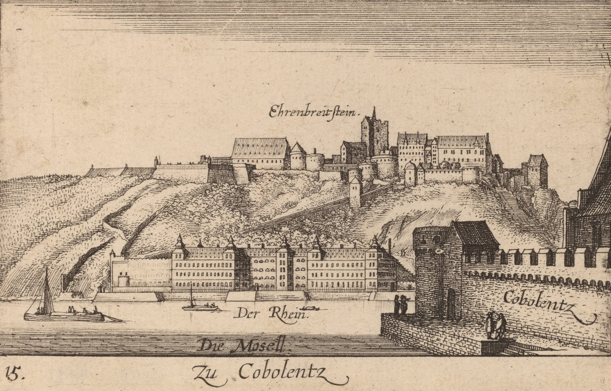 Coblentz, 1635. tekijältä Wenceslaus Hollar