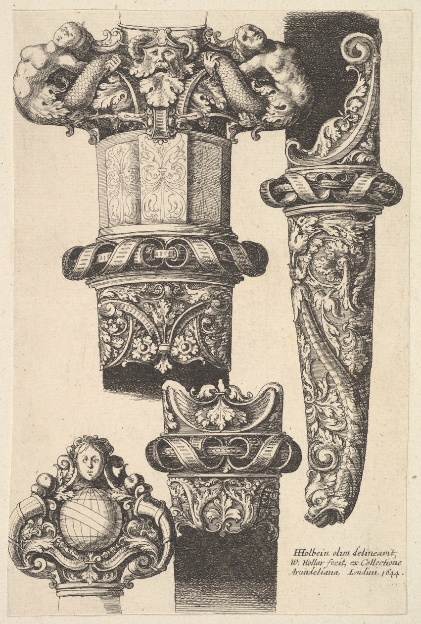 Tikarit ja huotrat, 1625-77. tekijältä Wenceslaus Hollar