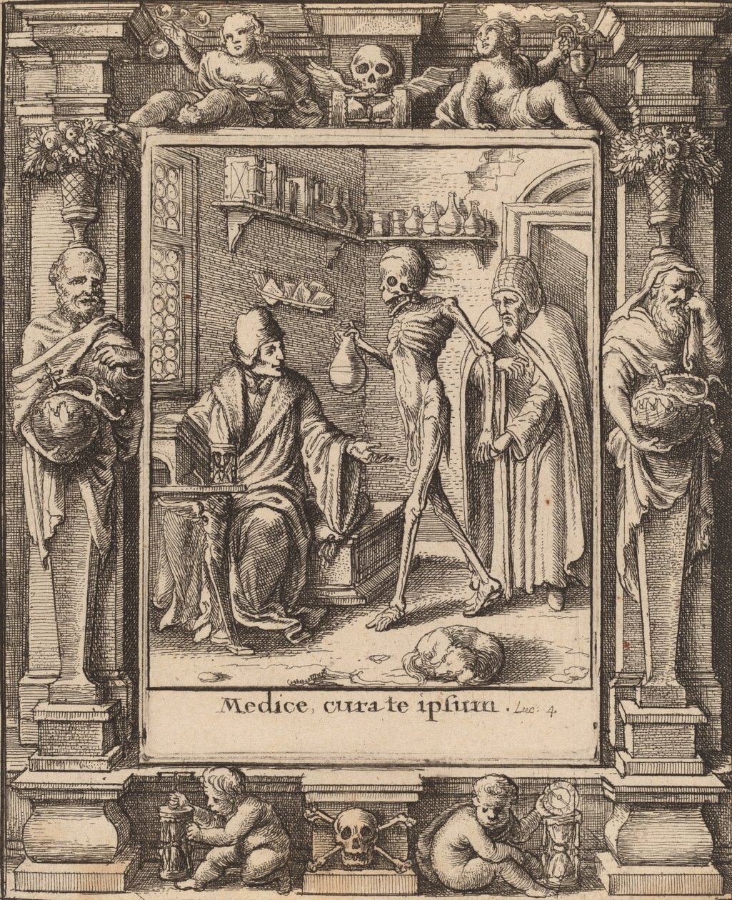 Lääkäri, 1651. tekijältä Wenceslaus Hollar