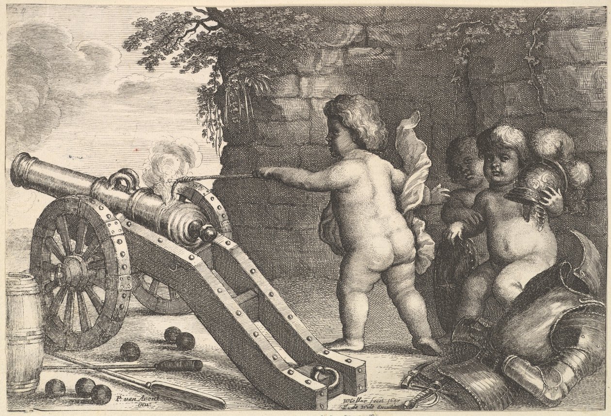 Fire The Four Elements, 1647. tekijältä Wenceslaus Hollar