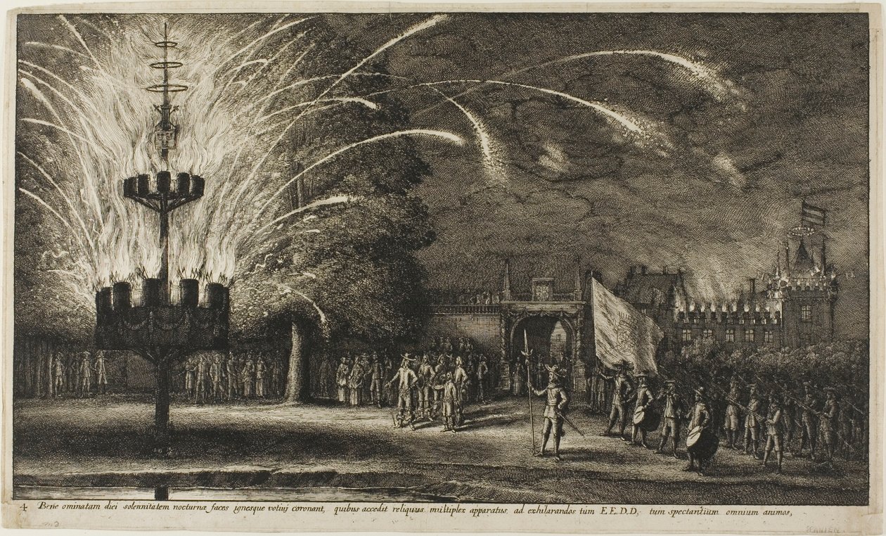 Hemissemin ilotulitus tekijältä Wenceslaus Hollar