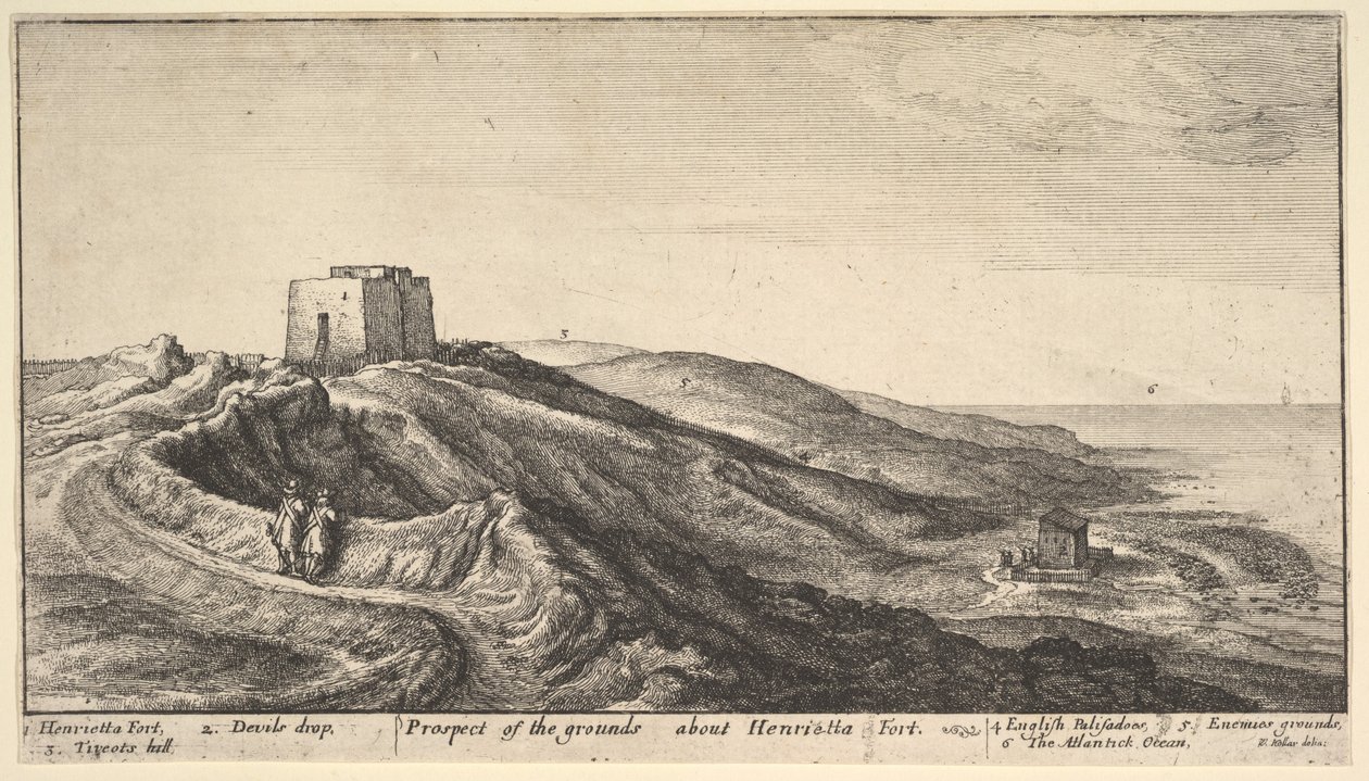 Henrietta Fort, n. 1670. tekijältä Wenceslaus Hollar