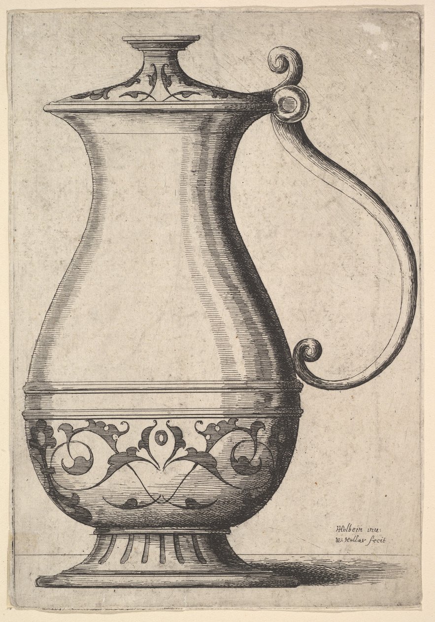 Kannu arabeskeilla pohjassa, 1625-77. tekijältä Wenceslaus Hollar