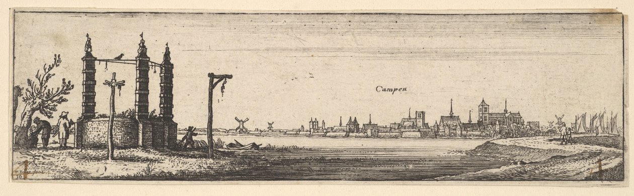 Kampen, 1642-44. tekijältä Wenceslaus Hollar
