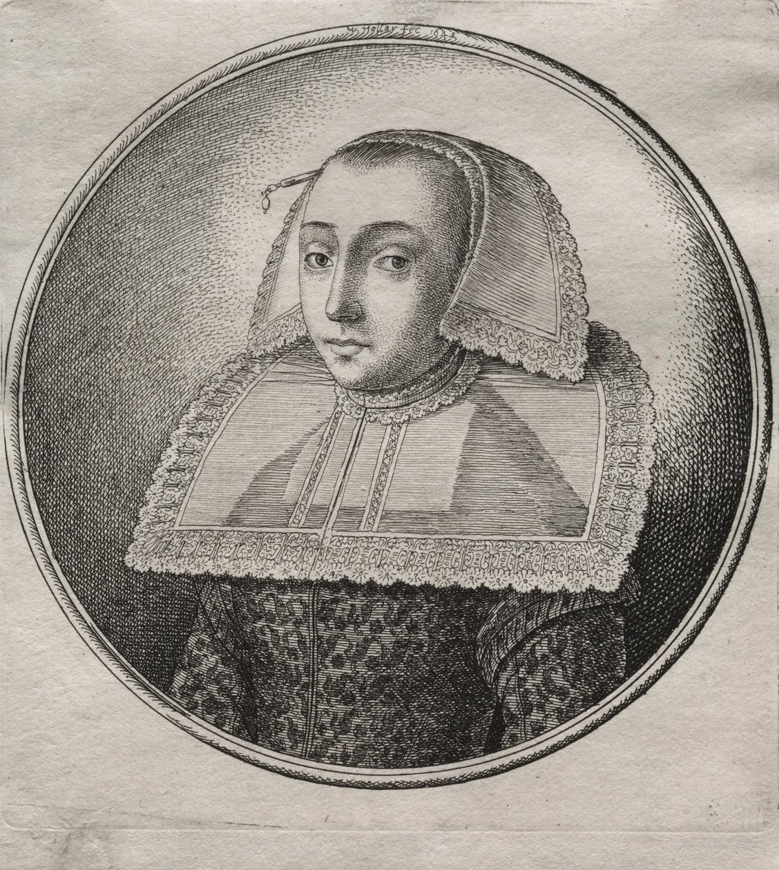 Kauppiaan vaimo Hananista, 1649. tekijältä Wenceslaus Hollar