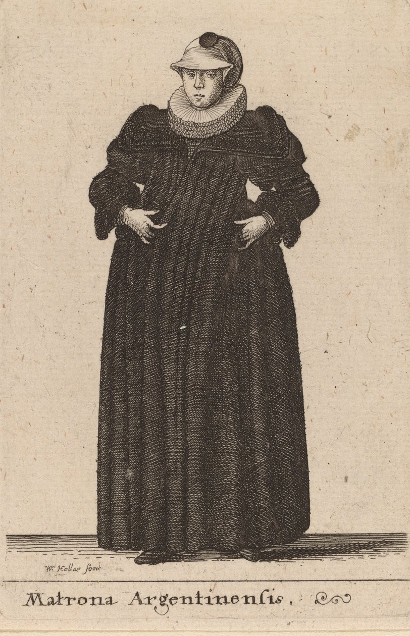 Matrona Argentiina, 1642. tekijältä Wenceslaus Hollar