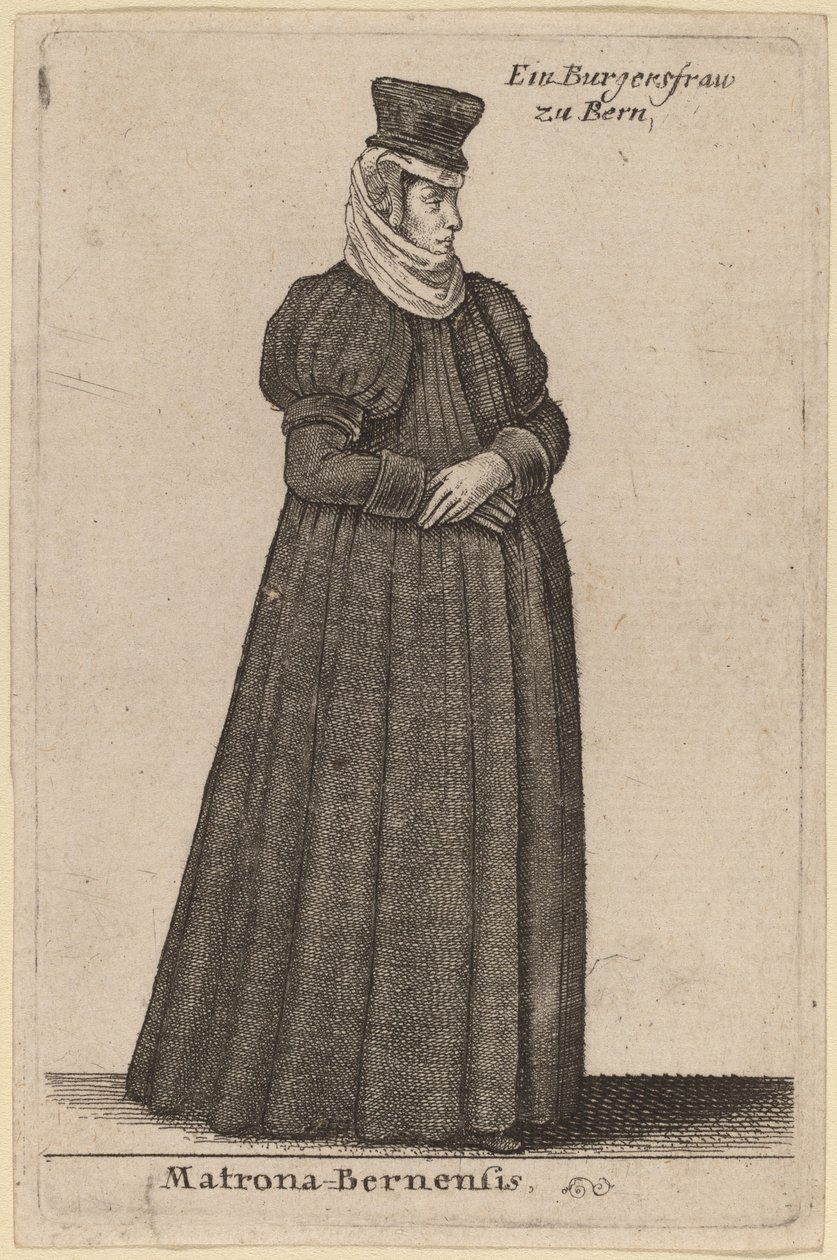 Matrona Berne tekijältä Wenceslaus Hollar